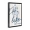 Stupell Industries Better at Lake with Oars Framed Floater Canvas Wall Art Design by Kim Allen